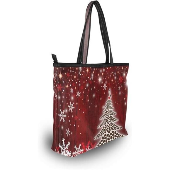 Women's Large Satchel Tote Bag - Shoulder Handbag with Zipper for Work, Weekends - Picture 2 of 8